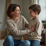 Sinistre : prise en charge du relogement en cas d’accident majeur Femme rassurant son adolescent près de cartons de déménagement