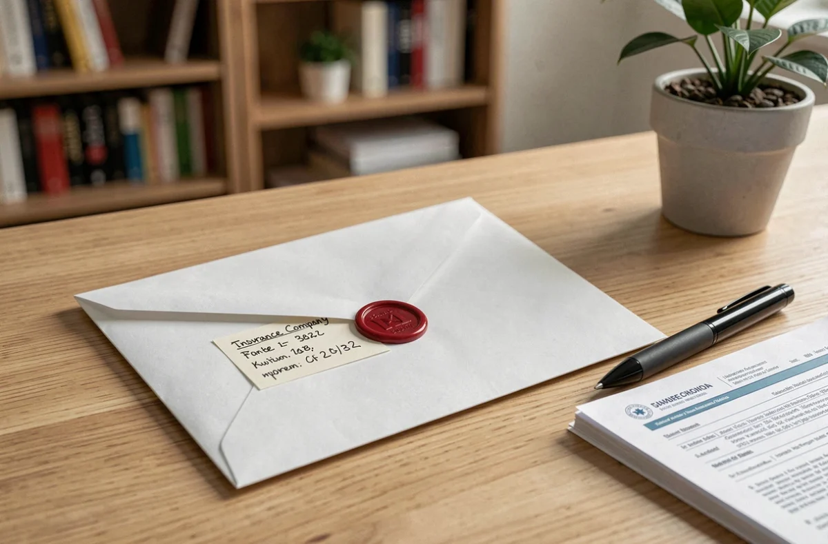 Lettre de résiliation d'assurance habitation prête à être envoyée par courrier recommandé